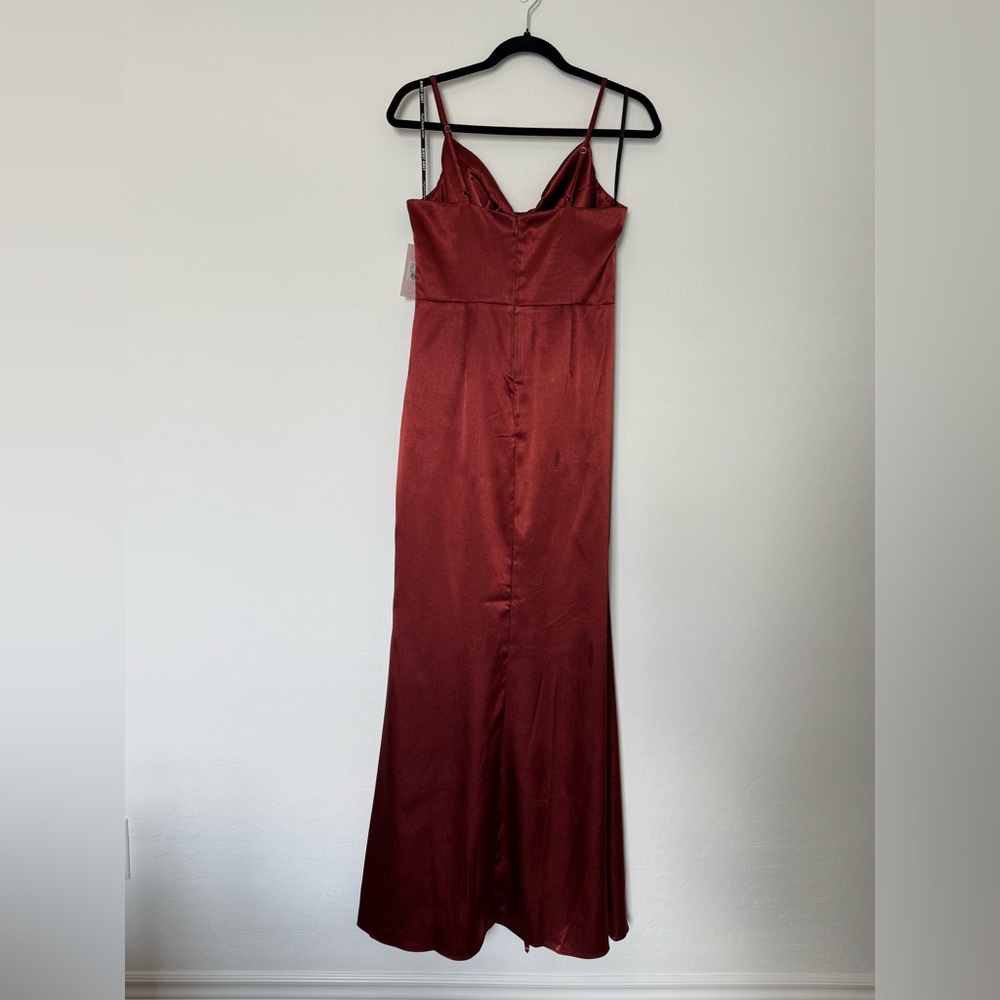 Birdy Grey Shiny Satin Lydia Dress - Picture 6 of 8